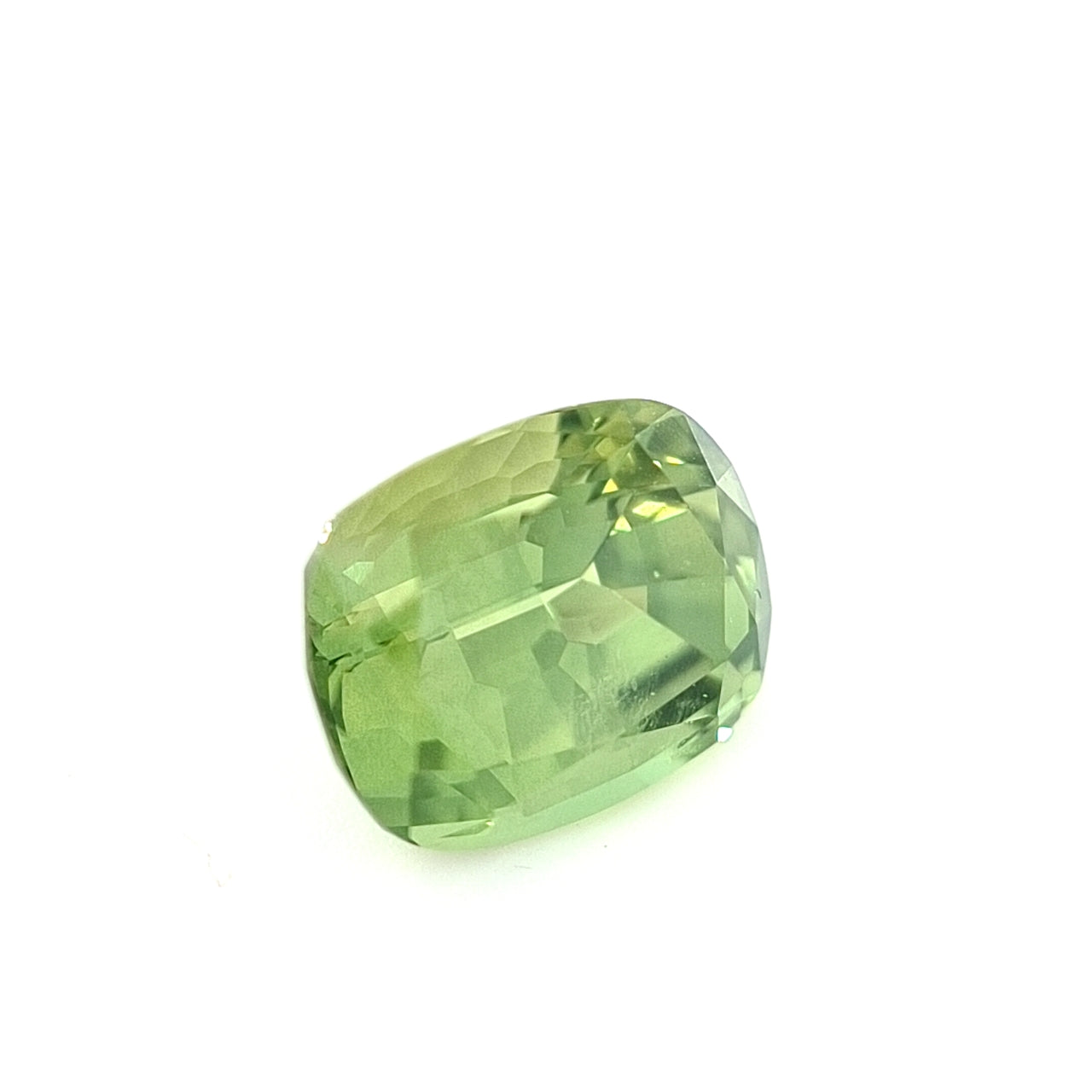 2.17ct Australian Sapphire, Apple Green - Cushion Cut