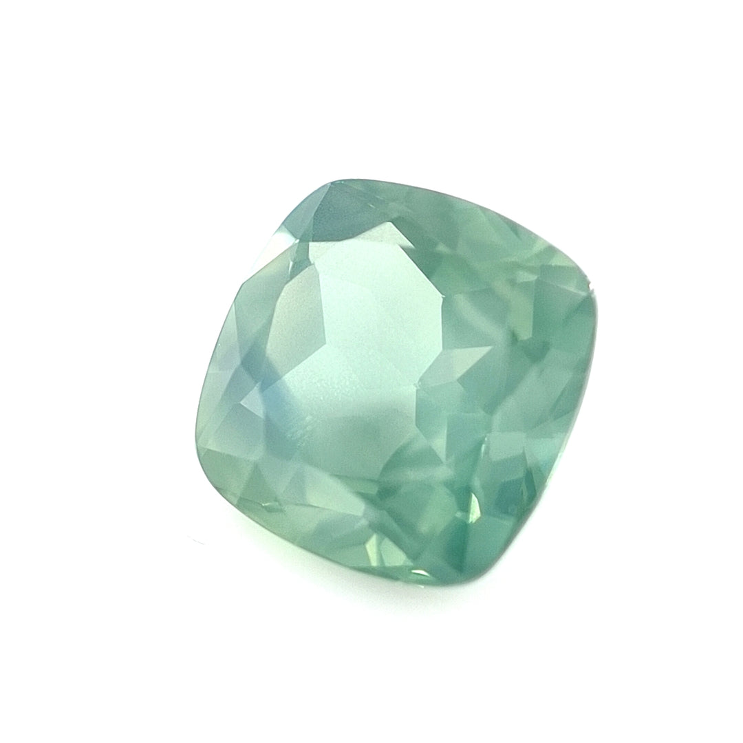 Australian Sapphire | 4.23ct, Cushion, Teal Blue, Green