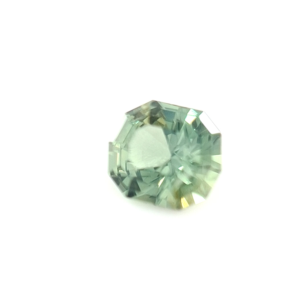 1.15ct Australian Sapphire, Teal, Green, Blue - Decagon