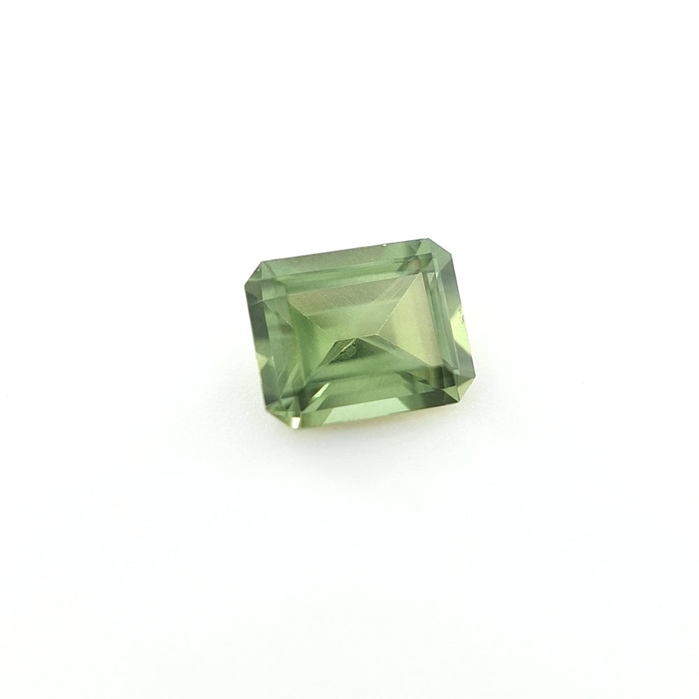 0.73ct Australian Sapphire, Green - Emerald Cut