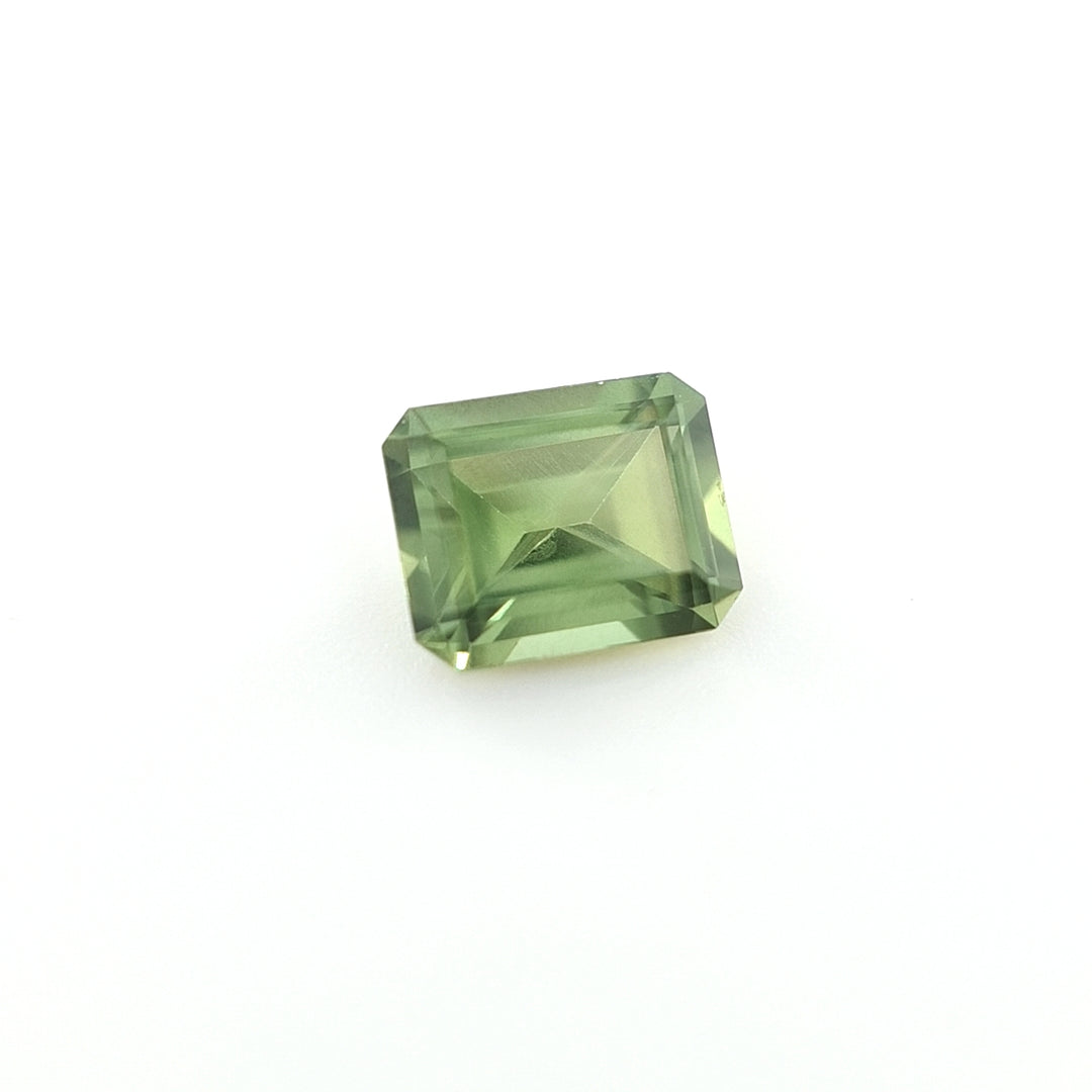 0.73ct Australian Sapphire, Green - Emerald Cut