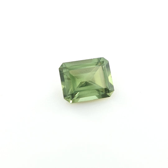 0.73ct Australian Sapphire, Green - Emerald Cut