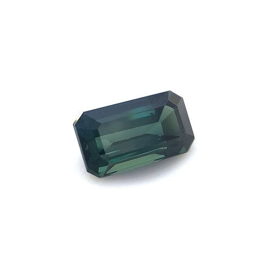 0.92ct Australian Sapphire, Teal - Emerald Cut