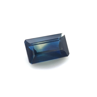 1.17ct Australian Sapphire, Parti, Blue, Yellow - Emerald Cut