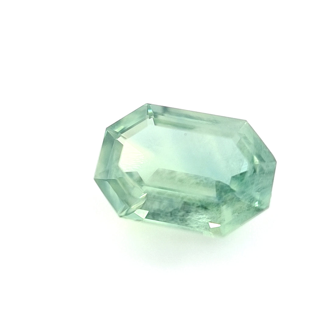 1.23ct Australian Sapphire, Teal, Blue - Emerald Cut