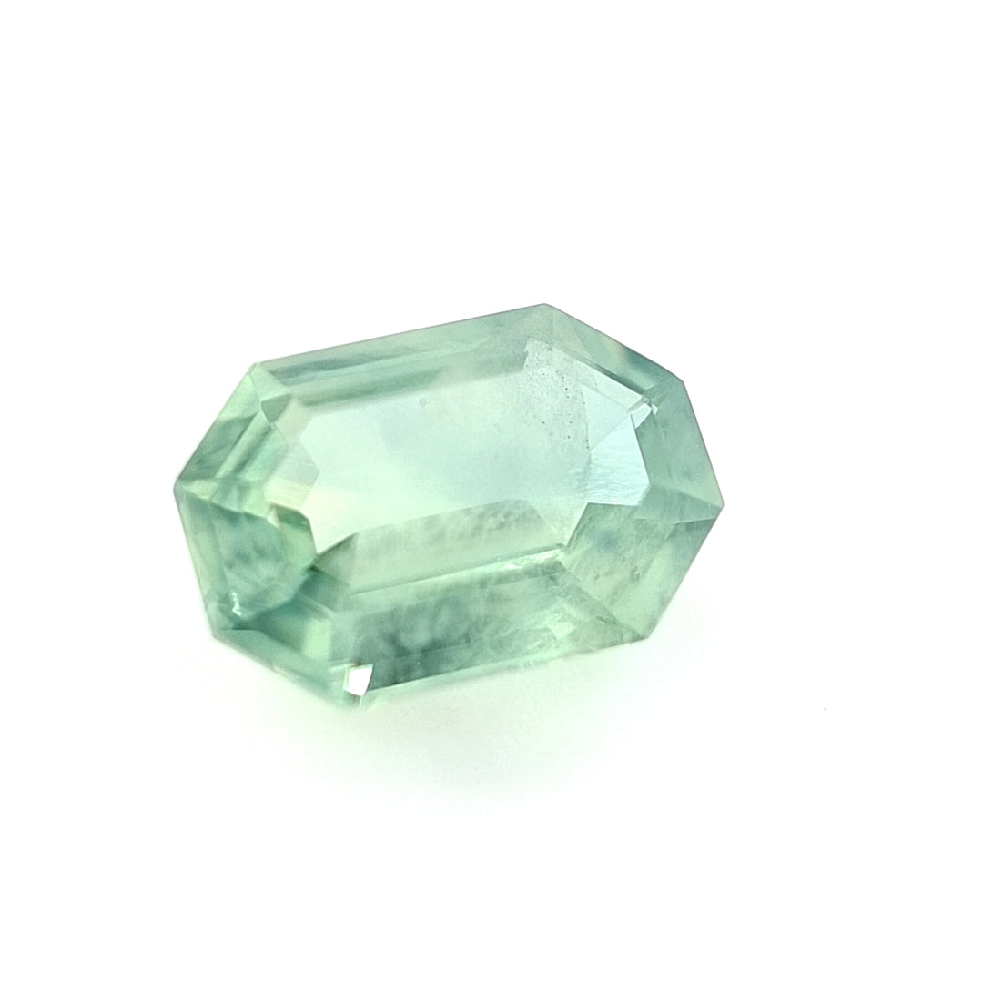 1.23ct Australian Sapphire, Teal, Blue - Emerald Cut