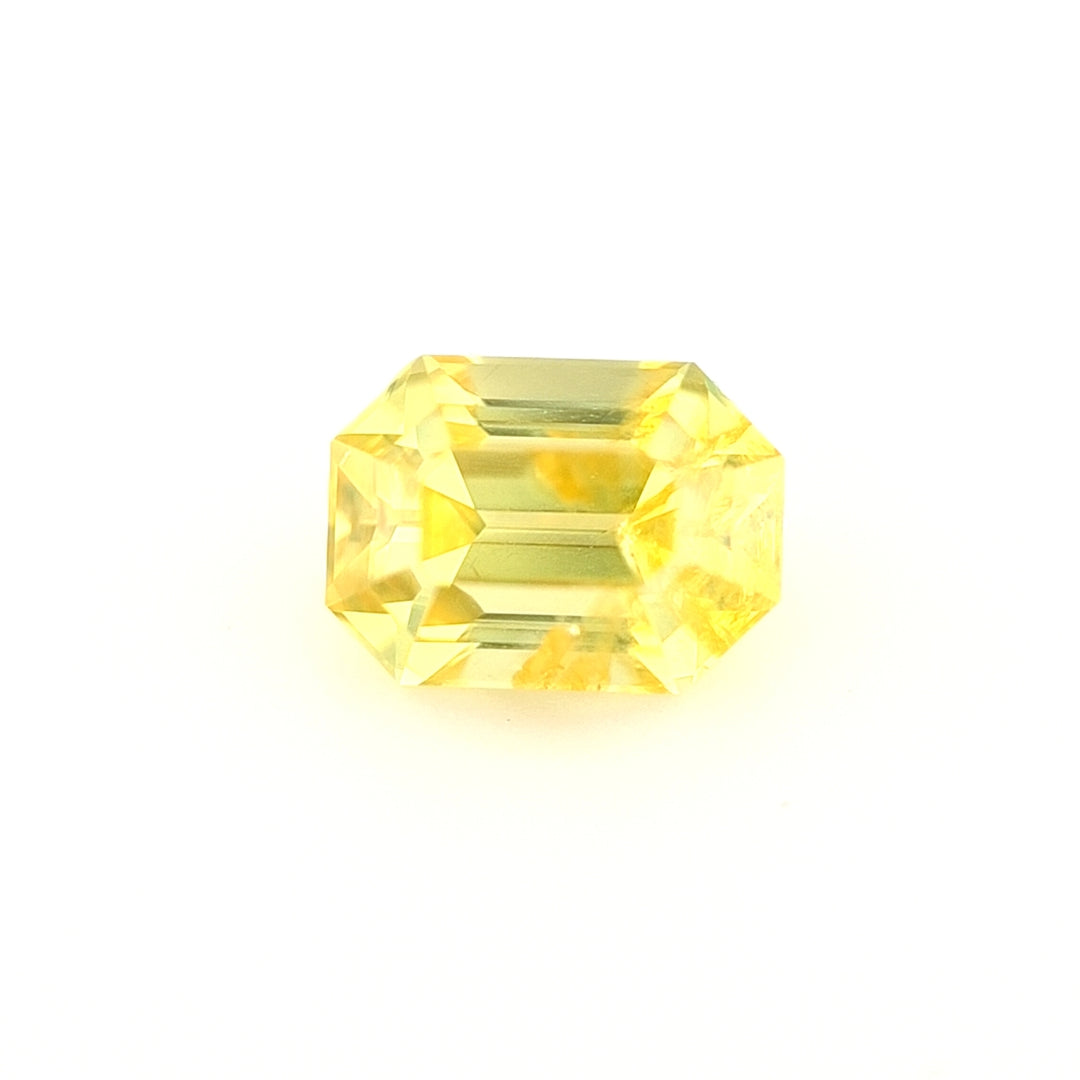 1.36ct Australian Sapphire, Intense Yellow - Emerald cut