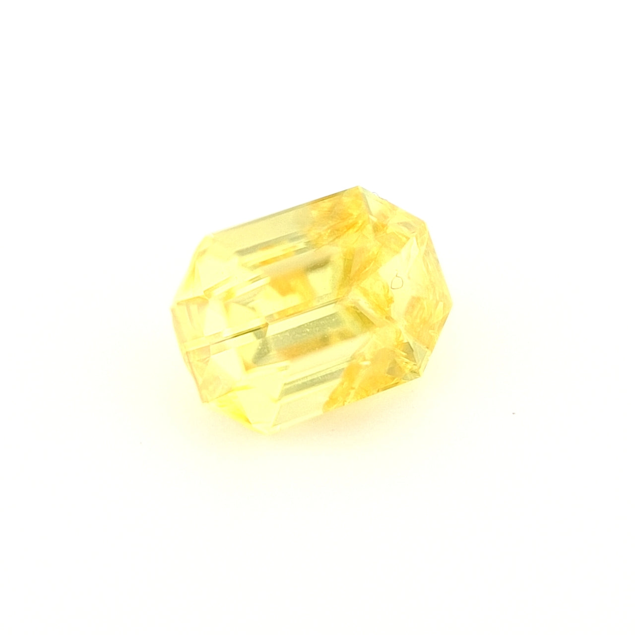 1.36ct Australian Sapphire, Intense Yellow - Emerald cut