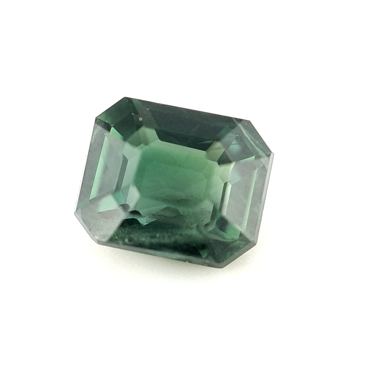 1.61ct Australian Sapphire, Green - Emerald Cut
