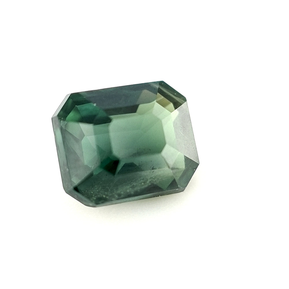 1.61ct Australian Sapphire, Green - Emerald Cut