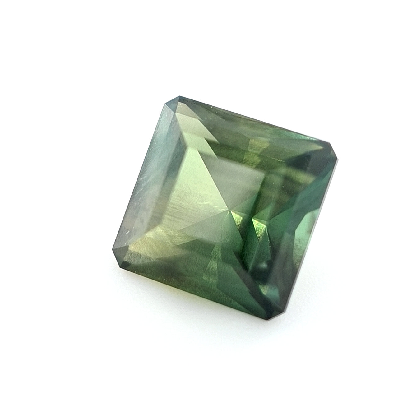 1.63ct Australian Sapphire, Green - Modified Radiant