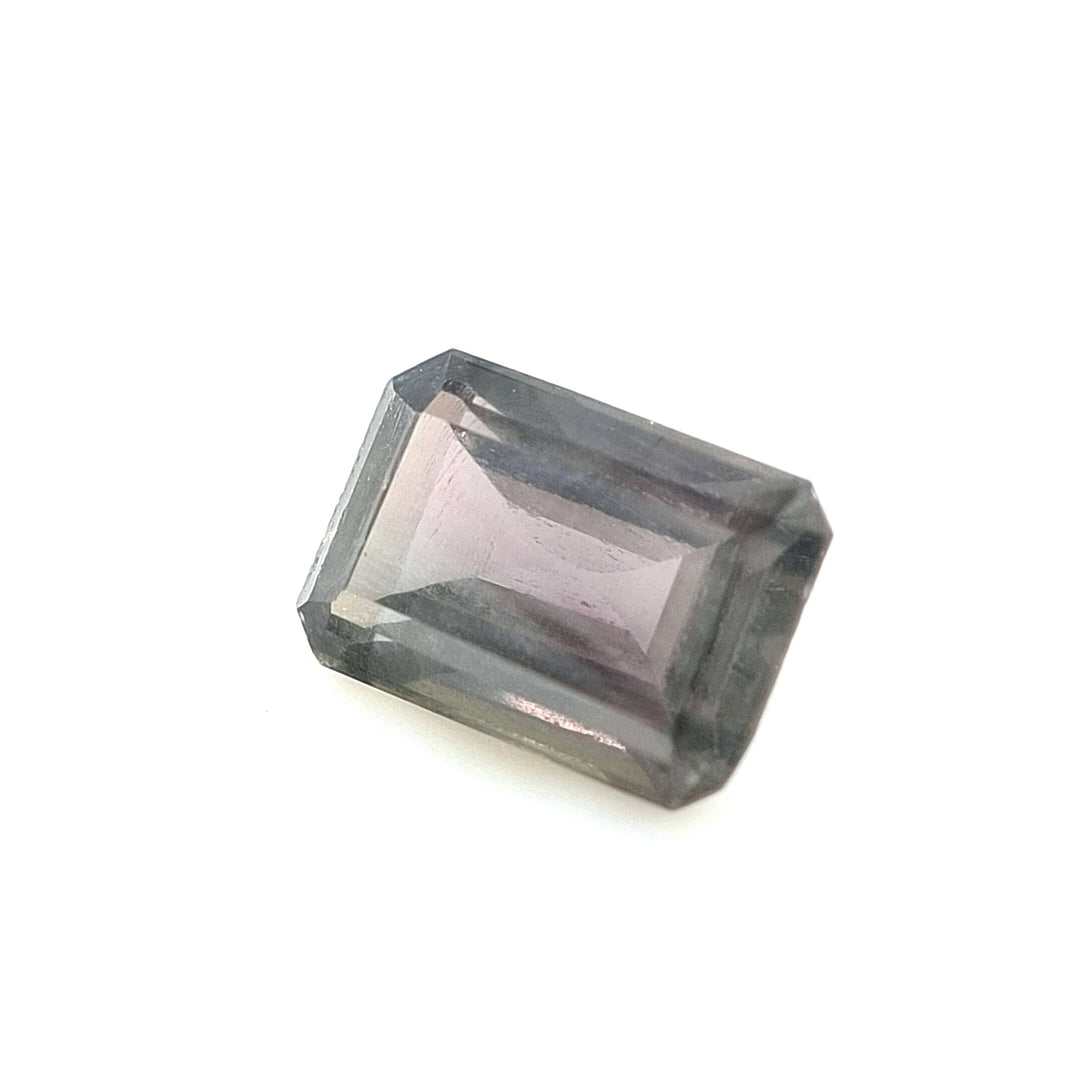 2.09ct Australian Sapphire Violet, Purple, Grey - Emerald Cut