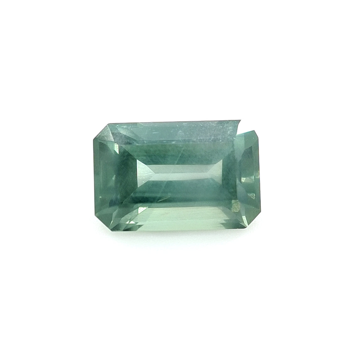 2.15ct Australian Teal, Blue, Green Sapphire - Emerald cut