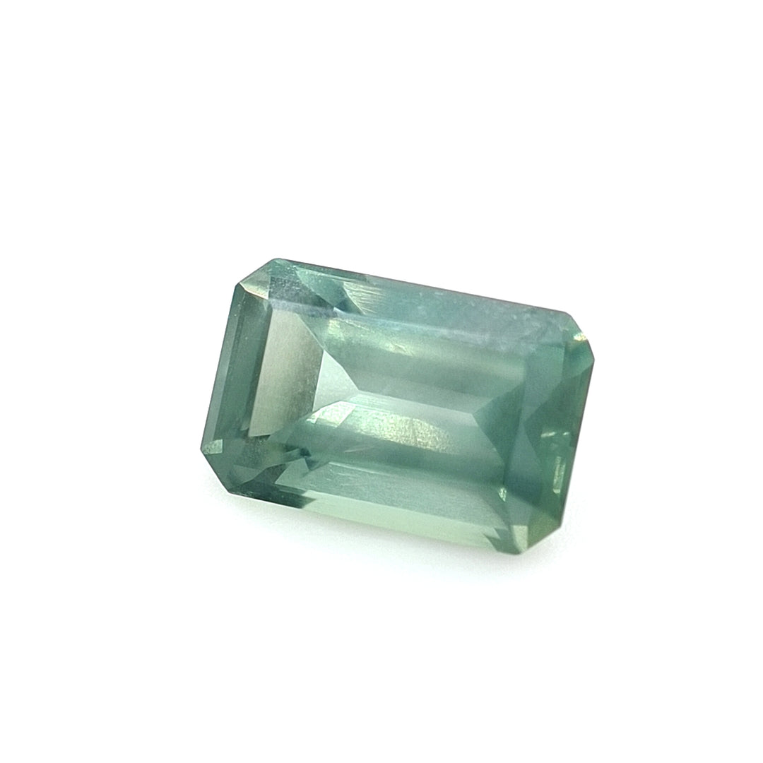 2.15ct Australian Teal, Blue, Green Sapphire - Emerald cut