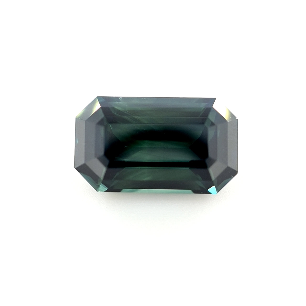 5.01ct Australian Sapphire, Parti colour, Green, Blue, Yellow, Teal - Emerald cut