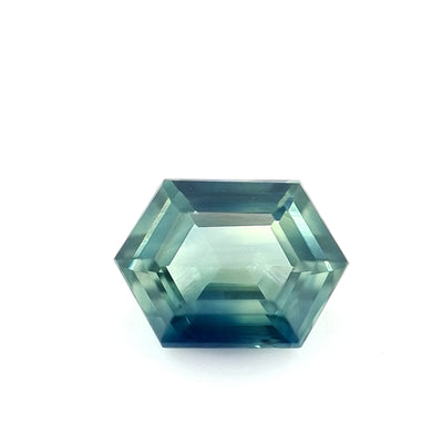 0.98ct Australian Sapphire, Teal, Blue - Hexagon