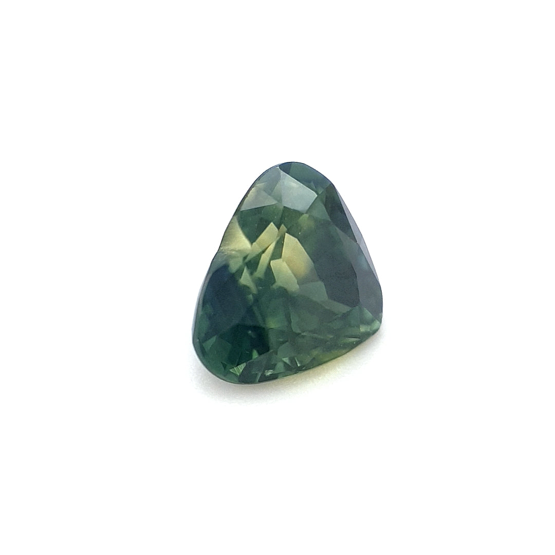 1.25ct Australian Sapphire, Parti, Teal, Blue, Green - Heart