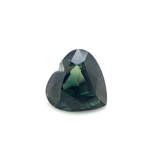 1.32ct Australian Sapphire, Parti, Teal, Green, Blue - Heart