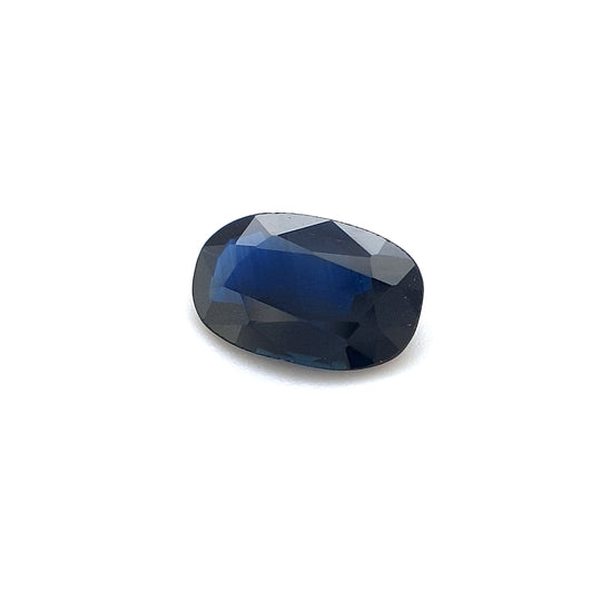 0.62ct Australian Sapphire, Blue, Black - Oval