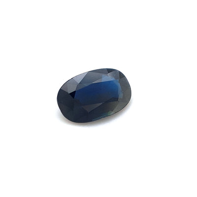 0.62ct Australian Sapphire, Blue, Black - Oval