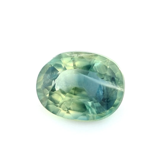 1.11ct Australian Sapphire, Teal, Blue, Yellow - Oval