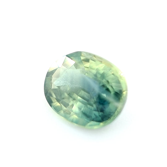 1.11ct Australian Sapphire, Teal, Blue, Yellow - Oval