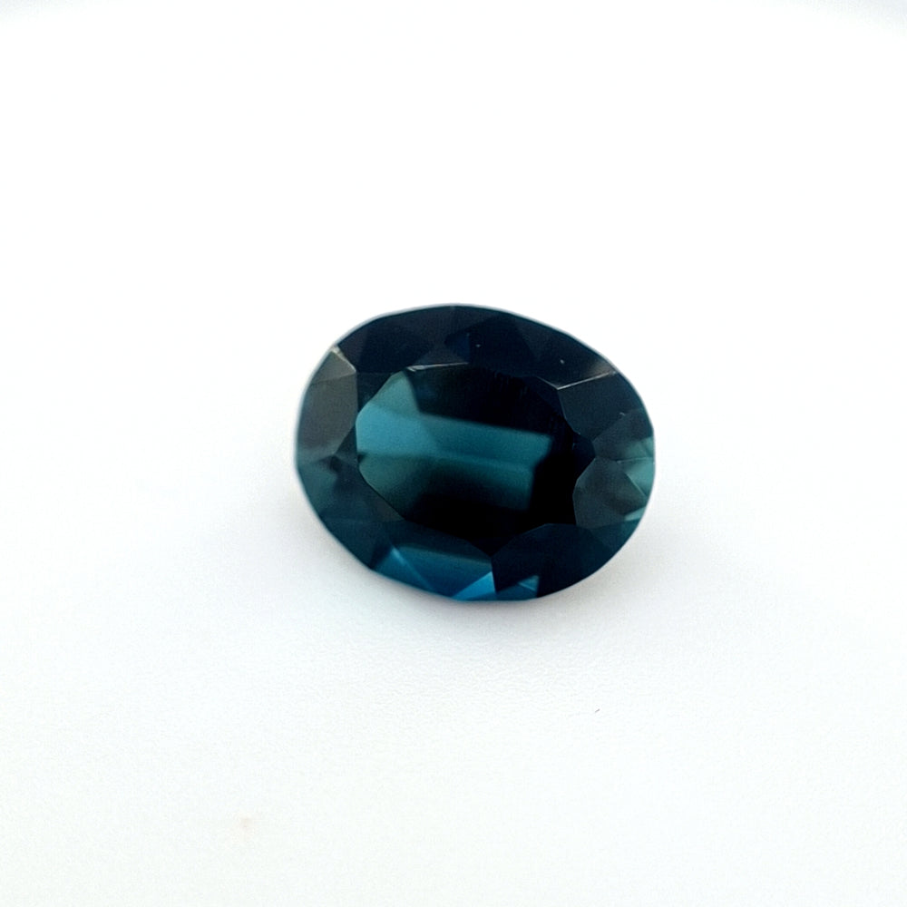 1.18ct Australian Sapphire, Blue, Teal  - Oval