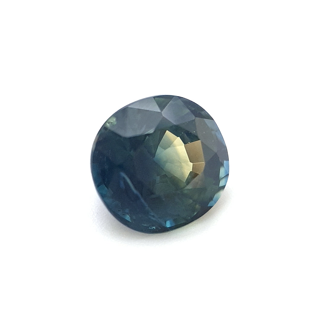 1.40ct Australian Sapphire, Parti, Blue, Teal, Yellow - Oval