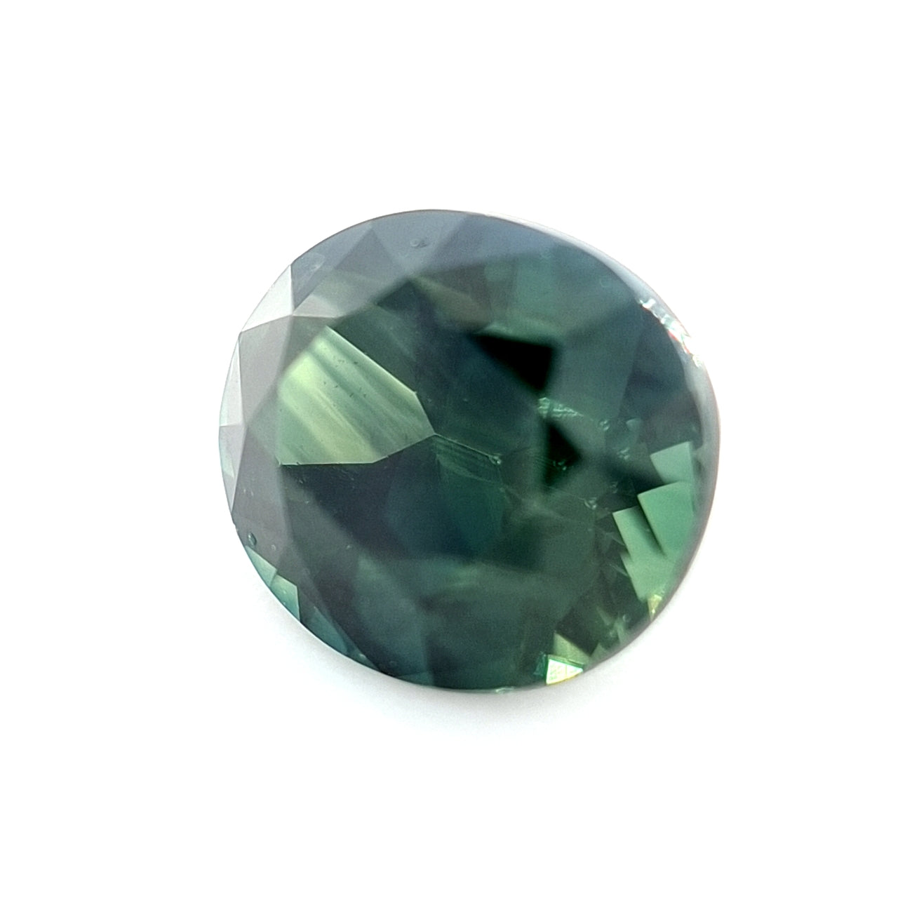 1.65ct Australian Sapphire, Deep Blue, Green, Teal, Black- Oval