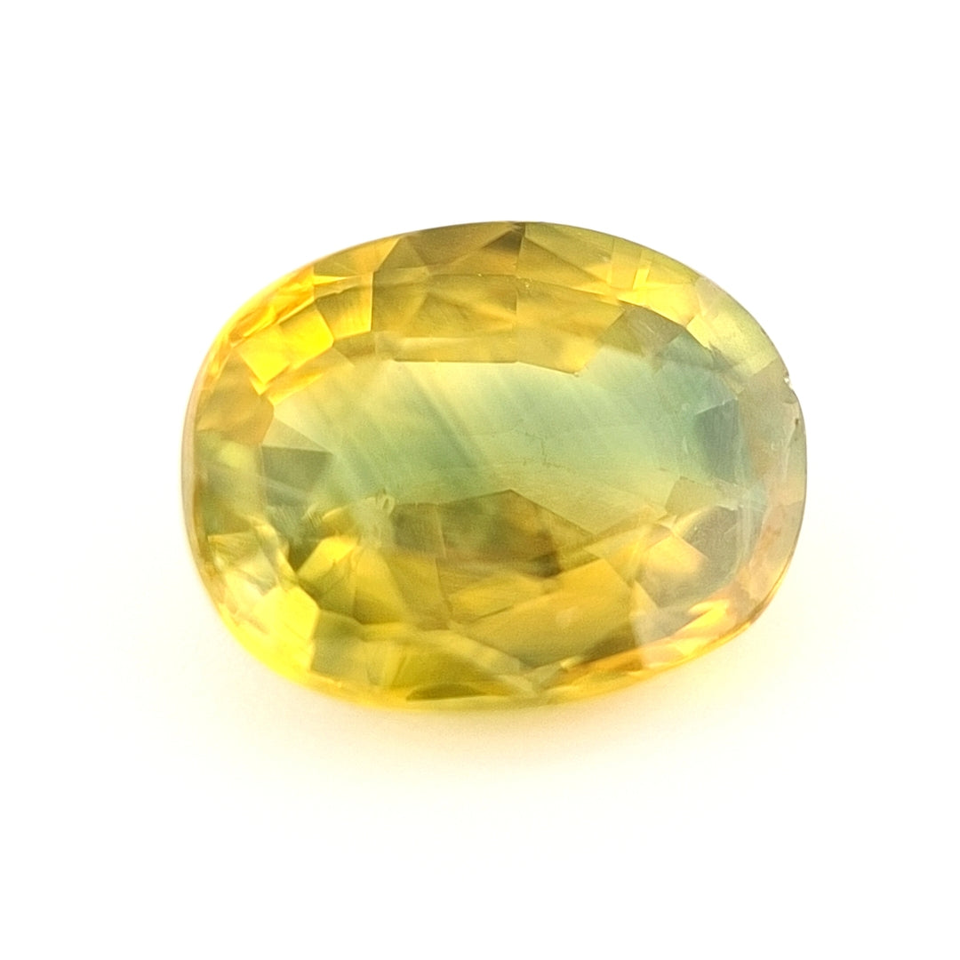 1.72ct Australian Sapphire, Yellow, Blue - Oval