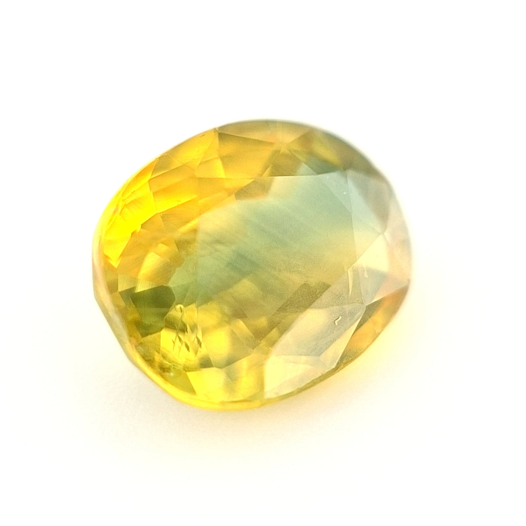 1.72ct Australian Sapphire, Yellow, Blue - Oval