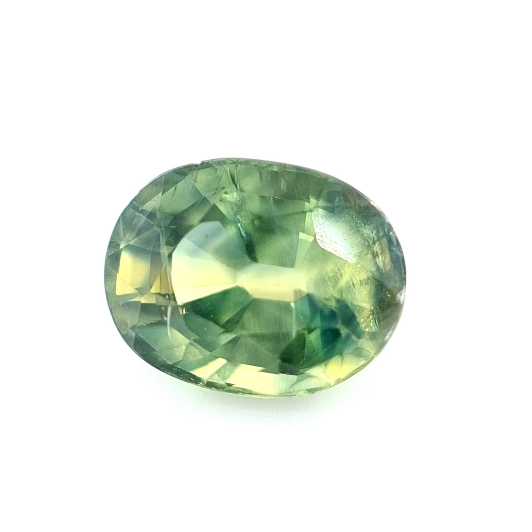 1.75ct Australian Sapphire, Parti Green, Yellow, Blue, Teal - Oval