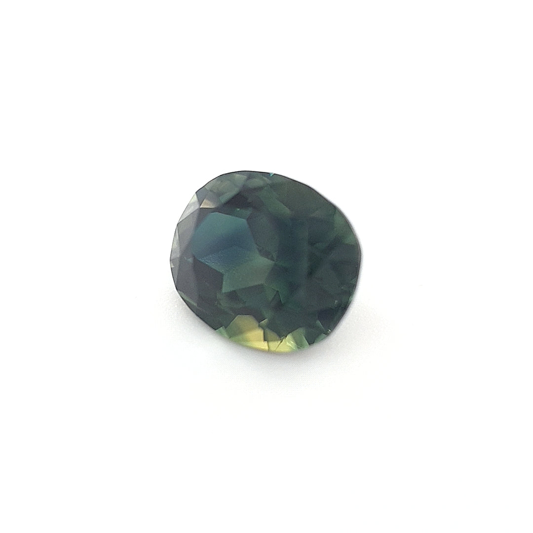 2.61ct Australian Sapphire, Parti, Blue, yellow, Teal, Green - Oval