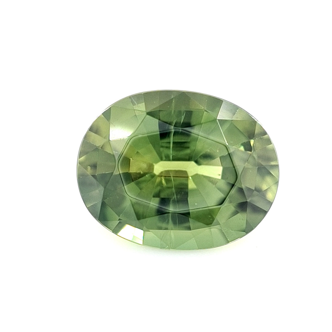 2.93ct Australian Sapphire, Green - Oval