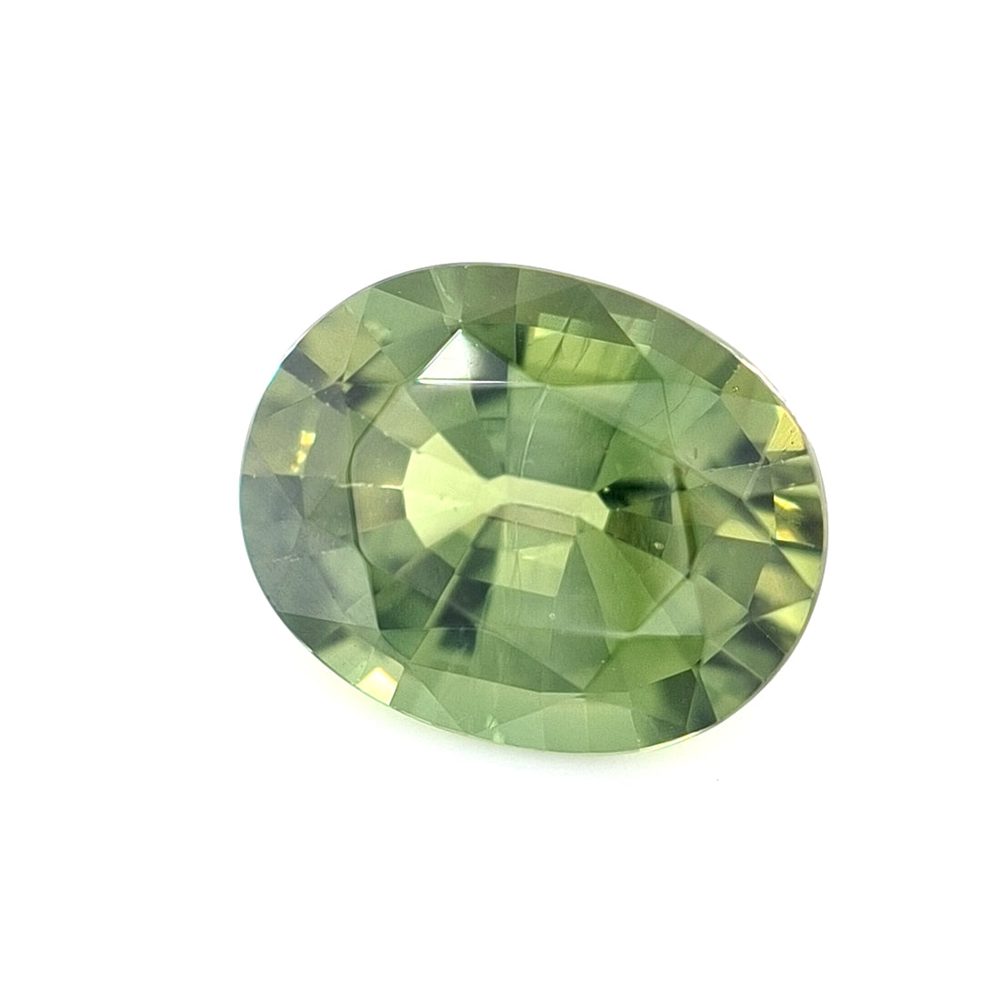 2.93ct Australian Sapphire, Green - Oval
