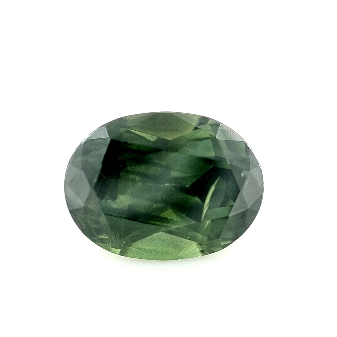 3.13ct Australian Green Sapphire - Oval Cut