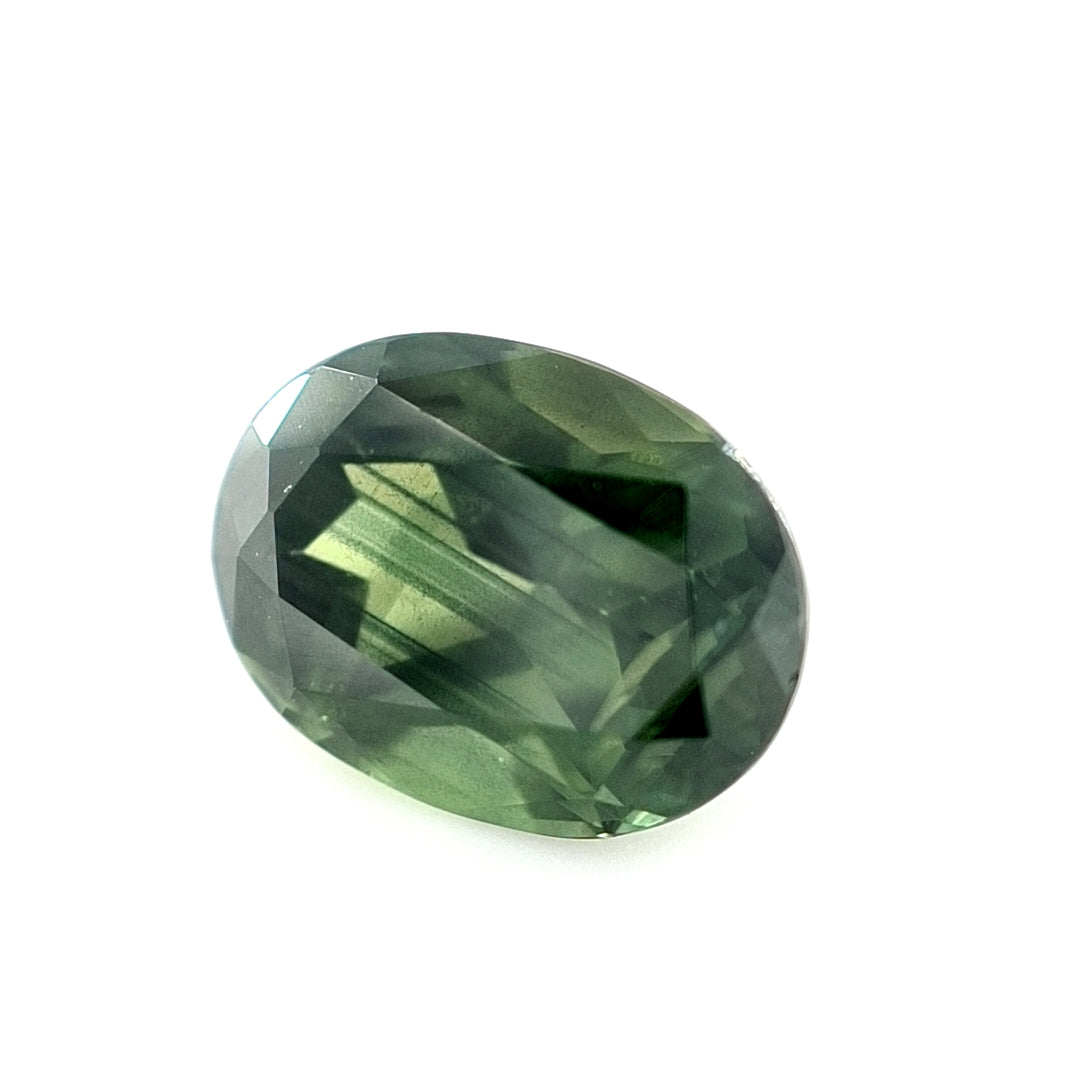 3.13ct Australian Green Sapphire - Oval Cut