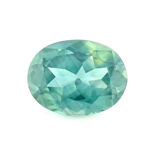 Australian Sapphire | 4.59ct, Oval, Opalescent Teal Blue, Green