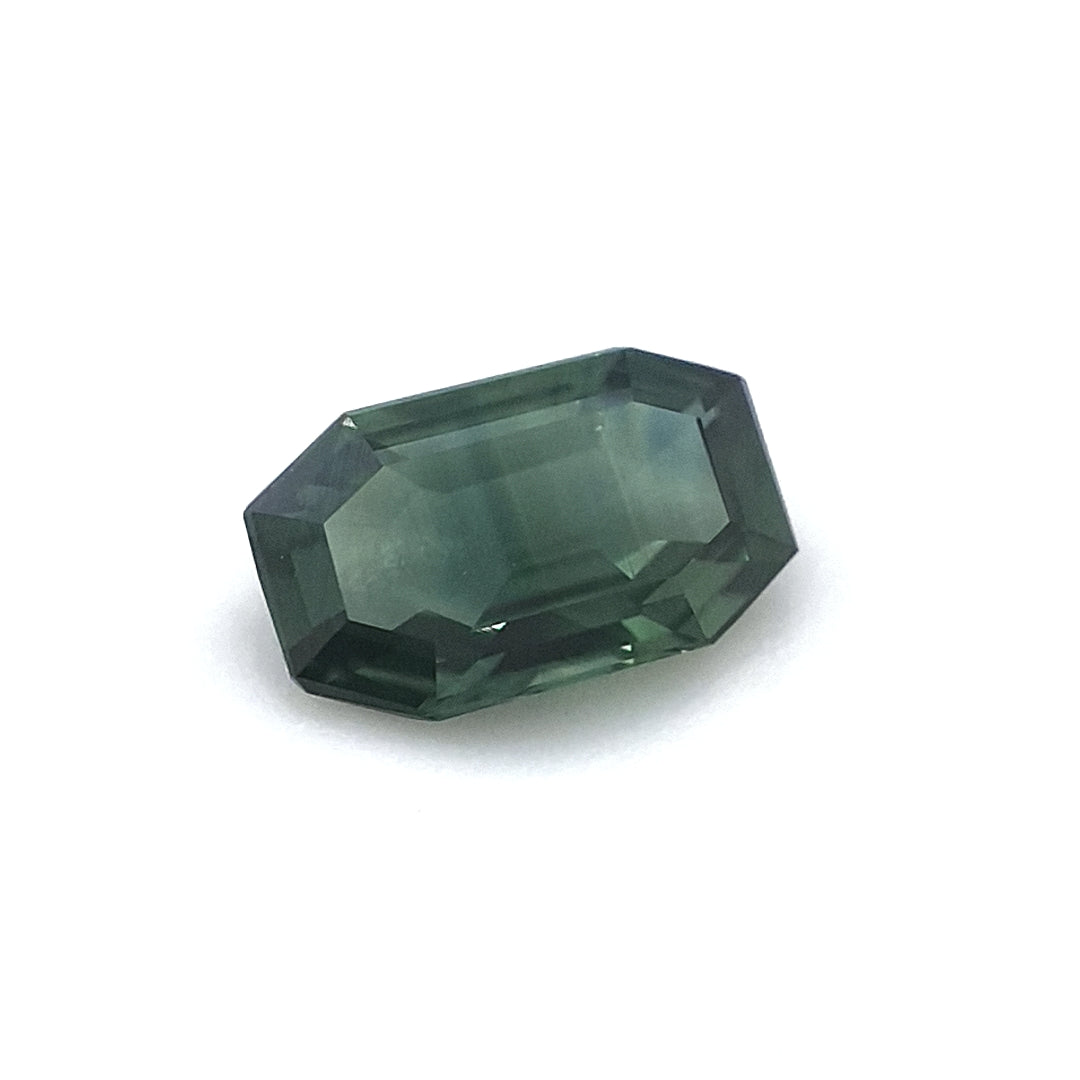 0.88ct Australian Sapphire, Teal, Blue - Octagon