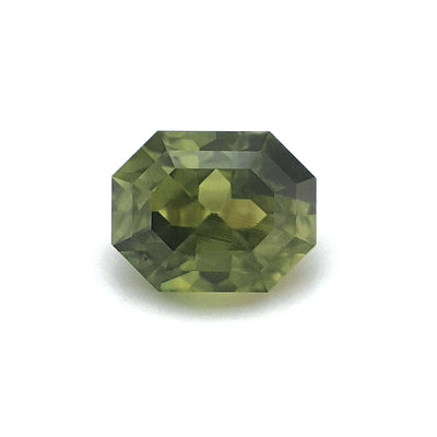 1.59ct Australian Sapphire, Green - Modified Emerald Cut