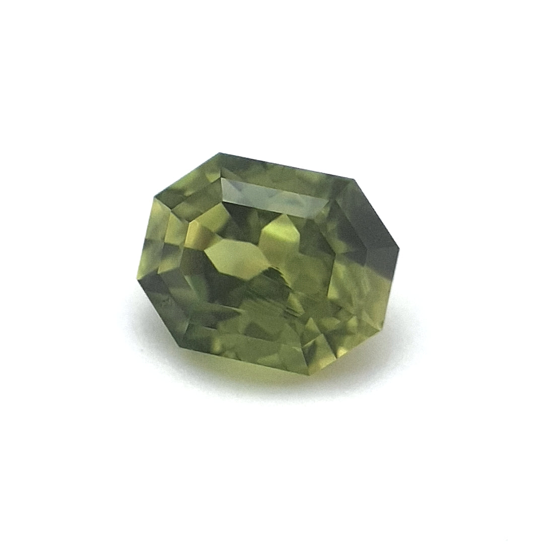 1.59ct Australian Sapphire, Green - Modified Emerald Cut