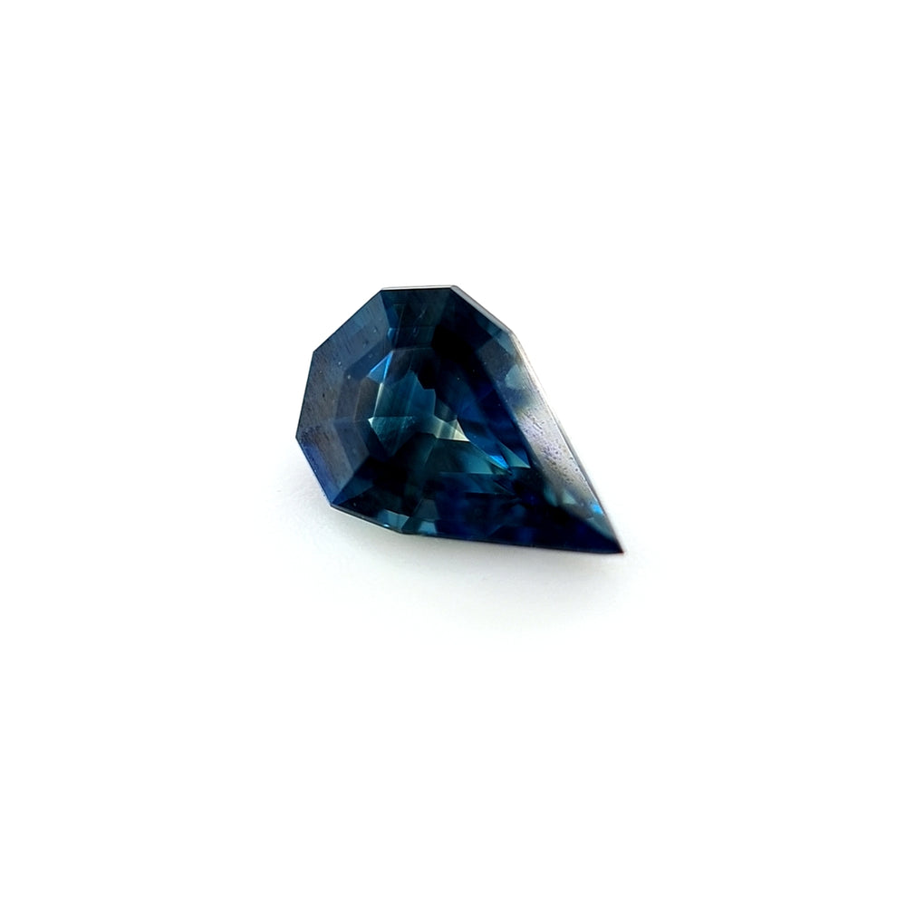0.66ct Australian Sapphire Royal Blue, Yellow- Pear cut