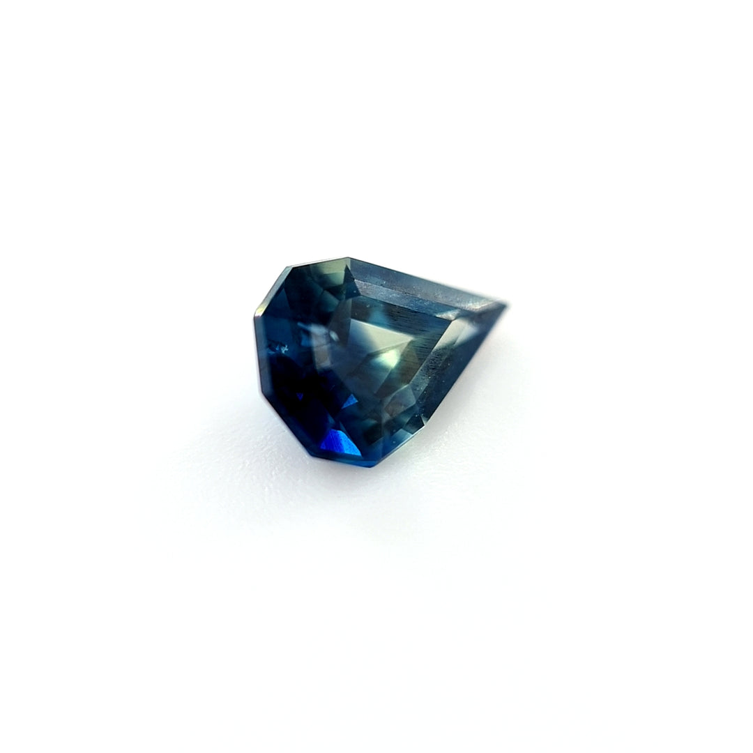 0.66ct Australian Sapphire Royal Blue, Yellow- Pear cut