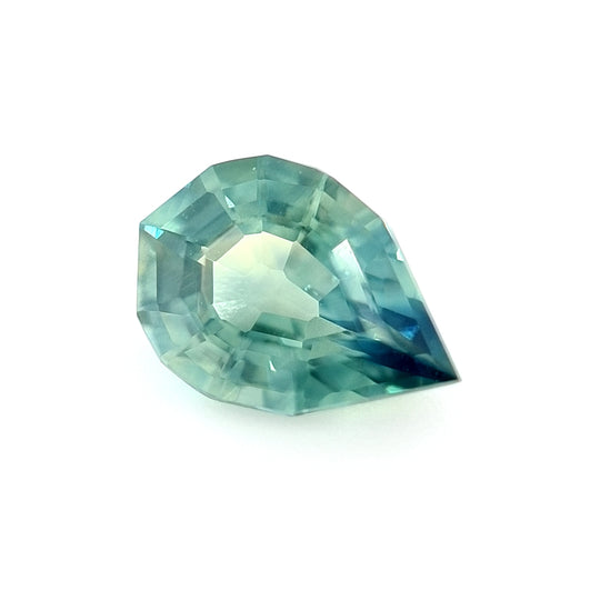 0.85ct Australian Sapphire Teal, Yellow- Pear cut