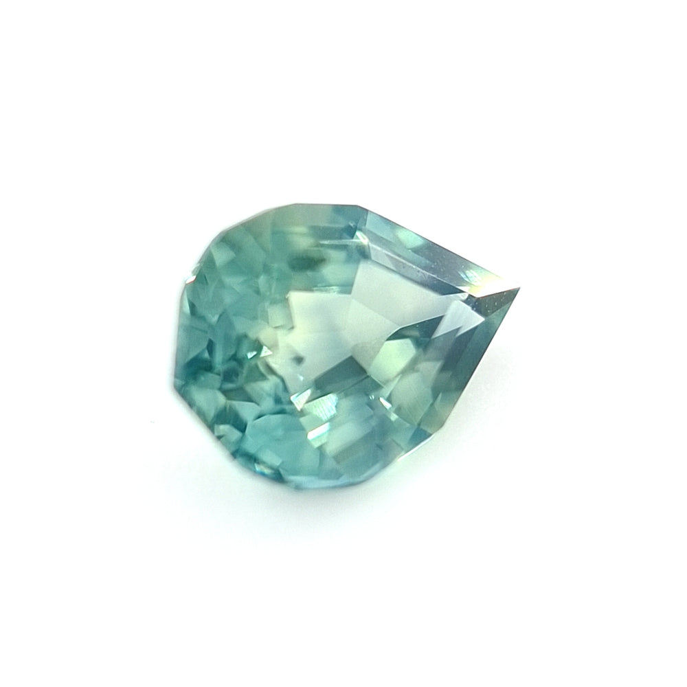 0.85ct Australian Sapphire Teal, Yellow- Pear cut