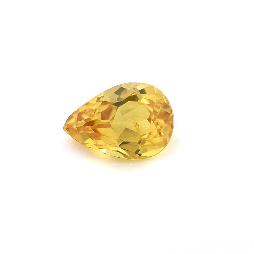 1.04ct Australian Sapphire, Yellow - Pear