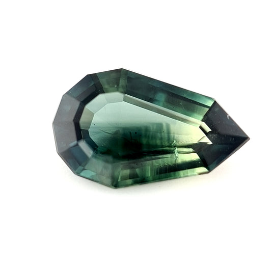 1.20ct Australian Sapphire , Blue, Teal, Yellow - Pear cut