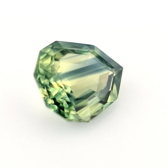 1.27ct Australian Sapphire Parti, Yellow, Blue, Teal, Green - Pear cut