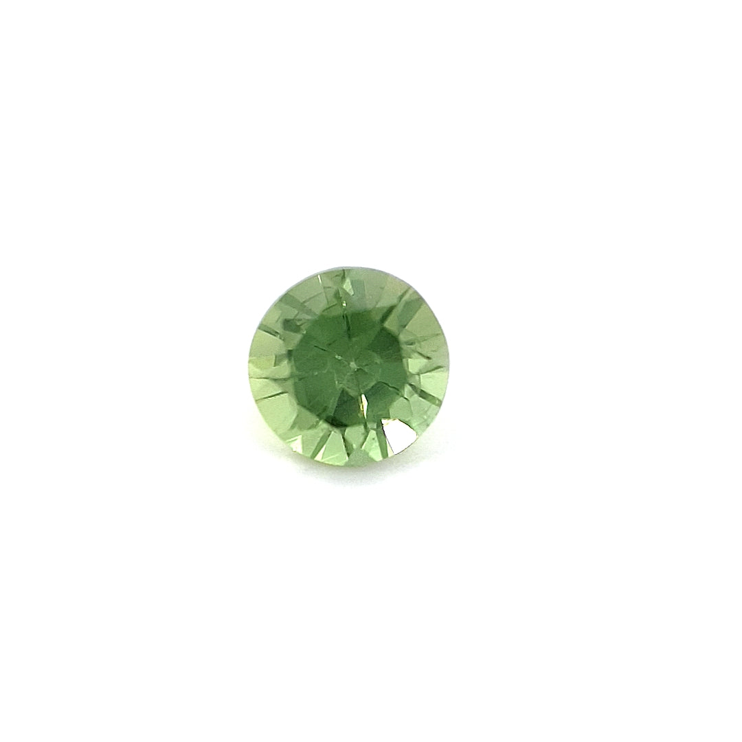 0.52ct Australian Sapphire, Green - Round