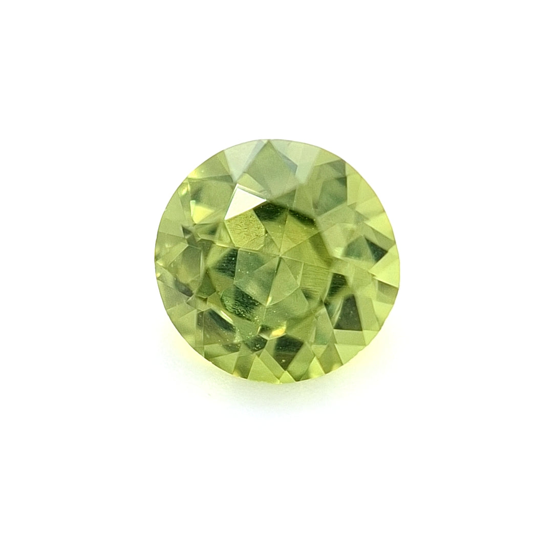 0.60ct Australian Sapphire, Green - Round